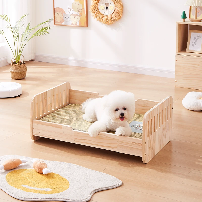 Elevated Wooden Dog Bed Breathable Moisture-proof Pet Nest Four Season Universal Cat House Stylish Design Kennel for Indoor
Elevated Wooden Dog Bed Breathable Moisture-proof Pet Nest Four Season Universal Cat House Stylish Design Kennel for Indoor