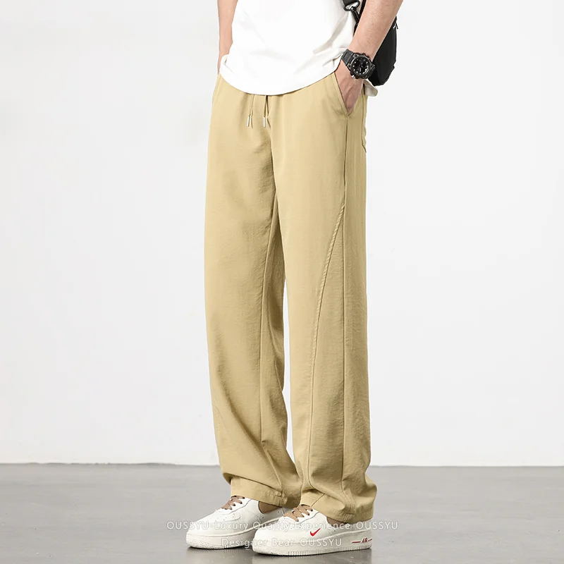 2026 Hig Quality Men Summer Casual Straight Leg Pants Baggy Fit Korean Style Trendy Long Trousers Elastic Drawstring Breathableh
2026 Hig Quality Men Summer Casual Straight Leg Pants Baggy Fit Korean Style Trendy Long Trousers Elastic Drawstring Breathableh