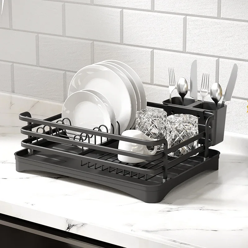 Stable Kitchen Shelf Dish Drain Rack Diversion Drain Dish Rack Multifunctional Household Countertop Single Layer Cutlery Rack
Stable Kitchen Shelf Dish Drain Rack Diversion Drain Dish Rack Multifunctional Household Countertop Single Layer Cutlery Rack