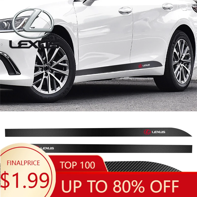 Interior Mouldings 2pcs/set Car Door Side Skirt Sill Stripe Carbon Decals Accessories For Lexus ES300 RX330 RX300 GS300 IS250 IS
Interior Mouldings 2pcs/set Car Door Side Skirt Sill Stripe Carbon Decals Accessories For Lexus ES300 RX330 RX300 GS300 IS250 IS