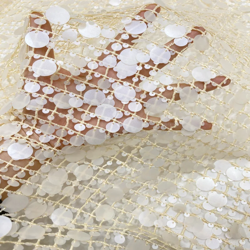 1/3Yard Square Hole Hollow Mesh Fabric Sequins White Black Fashion for DIY Sewing Stage Clothes, Skirts, Dresses Handmade Cloth
1/3Yard Square Hole Hollow Mesh Fabric Sequins White Black Fashion for DIY Sewing Stage Clothes, Skirts, Dresses Handmade Cloth