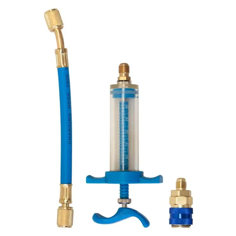 A64P-Car A/C Oil/Dye Injector 1Oz With R134a Low Side Quick Coupler Adapter 1/4 Air Conditioning Repair Tools Manual Oiler
A64P-Car A/C Oil/Dye Injector 1Oz With R134a Low Side Quick Coupler Adapter 1/4 Air Conditioning Repair Tools Manual Oiler