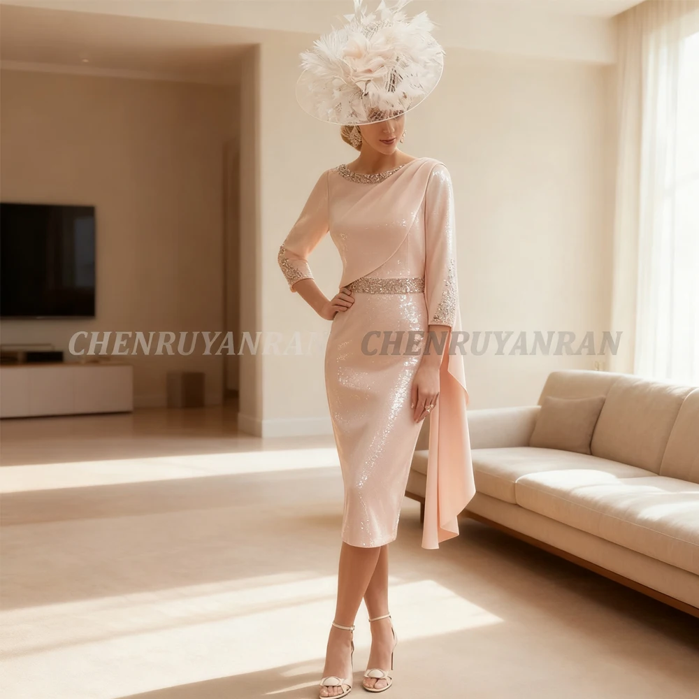 Scoop Formal Party Dresses 2025 Women Sheath Full Sleeve Luxury Evening Gowns Beading Simple Wedding Guest Dresses Summer
Scoop Formal Party Dresses 2025 Women Sheath Full Sleeve Luxury Evening Gowns Beading Simple Wedding Guest Dresses Summer