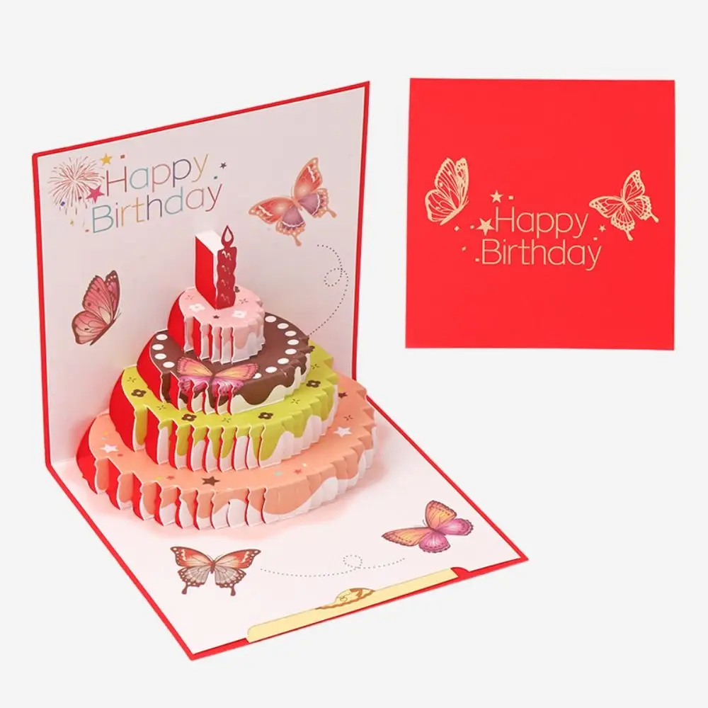 Envelope 3D Happy Birthday Greeting Card DIY Pop Up Birthday Cake Message Card Handmade Three-dimensional Fold Post Cards Party 
Envelope 3D Happy Birthday Greeting Card DIY Pop Up Birthday Cake Message Card Handmade Three-dimensional Fold Post Cards Party