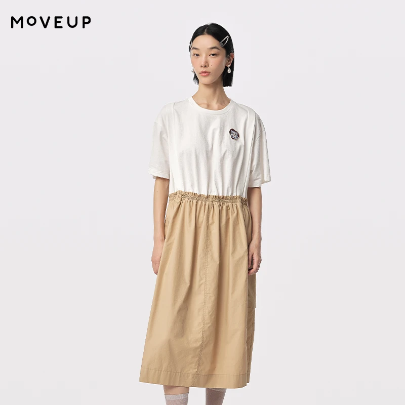 MOVEUP Short Sleeved Round Neck Dress 2026 Summer New Fun Cat Face Embroidered Patchwork Hem Pocket Casual Knit Dress 324211301
MOVEUP Short Sleeved Round Neck Dress 2026 Summer New Fun Cat Face Embroidered Patchwork Hem Pocket Casual Knit Dress 324211301