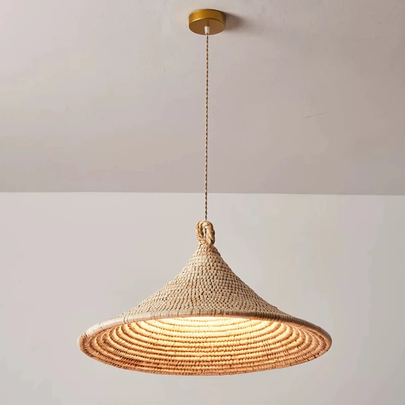 Wabi Sabi Style Rattan Pendant Light Japanese Style Retro Creative Living Room Homestay Rattan Hat Pendant Light E27 Lamp Head
Wabi Sabi Style Rattan Pendant Light Japanese Style Retro Creative Living Room Homestay Rattan Hat Pendant Light E27 Lamp Head
