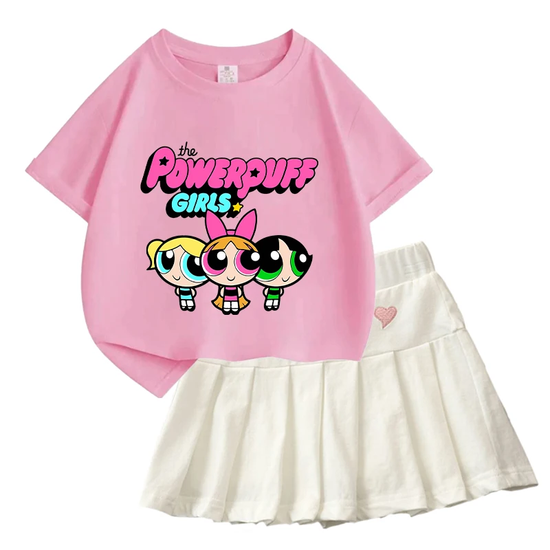 Powerpuff Girl T Shirt Pleated Skirt 2pcs Summer Clothes Set Short Sleeve Tee Cute Kids Outfit Toddler Tops Short Dress Suit
Powerpuff Girl T Shirt Pleated Skirt 2pcs Summer Clothes Set Short Sleeve Tee Cute Kids Outfit Toddler Tops Short Dress Suit