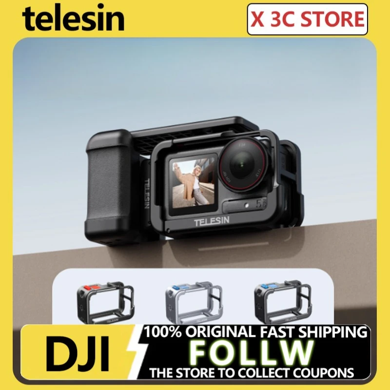 Telesin для DJI OSMO Action 3/4/5 Pro, портативный быстросъемный кронштейн, клетка, комплект затвора, ручная рама, алюминиевый корпус
Telesin для DJI OSMO Action 3/4/5 Pro, портативный быстросъемный кронштейн, клетка, комплект затвора, ручная рама, алюминиевый корпус