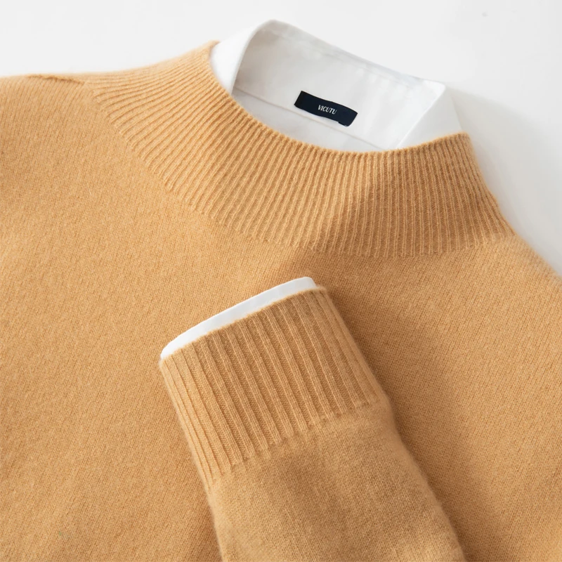 ANGEL Men's Cashmere Sweater Autumn Winter New Semi-High Neck Pullover Warm 100% Cashmere Knitwear Base Shirt Loose Jumper Tops
ANGEL Men's Cashmere Sweater Autumn Winter New Semi-High Neck Pullover Warm 100% Cashmere Knitwear Base Shirt Loose Jumper Tops
