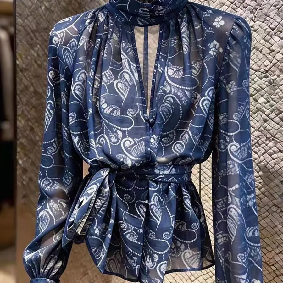 Elegant Long Sleeve Women's Shirt Stylish Unique Design Spring 2026 Fashionable Breathable Polyester V-neck Floral Print
Elegant Long Sleeve Women's Shirt Stylish Unique Design Spring 2026 Fashionable Breathable Polyester V-neck Floral Print