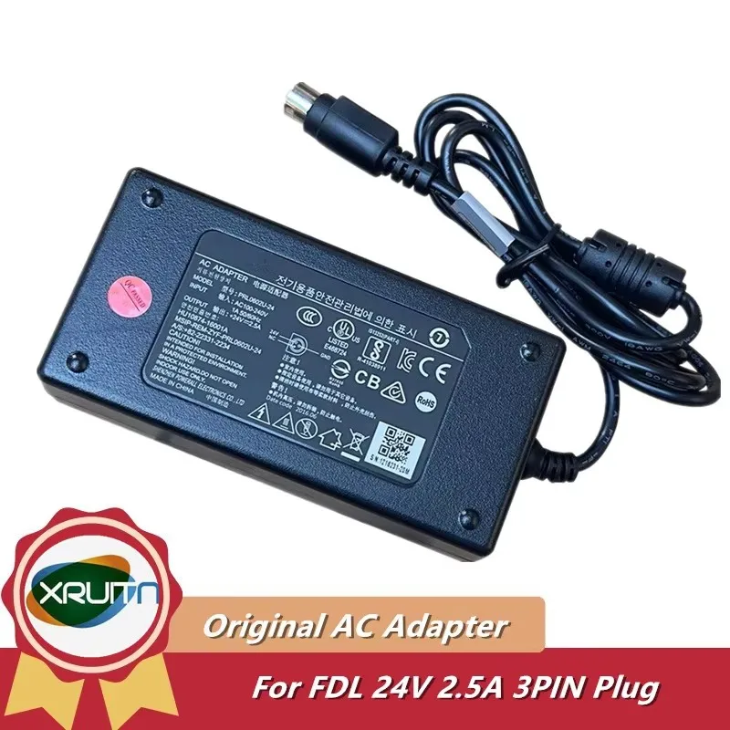 Оригинальное зарядное устройство FDL PRL0602U-24 FDL1207A 24 В 2,5 А 3-контактный 60 Вт переменного и постоянного тока 6986618 -5S для блока питания принтера TYSSO PRP300 3-контактный
Оригинальное зарядное устройство FDL PRL0602U-24 FDL1207A 24 В 2,5 А 3-контактный 60 Вт переменного и постоянного тока 6986618 -5S для блока питания принтера TYSSO PRP300 3-контактный
