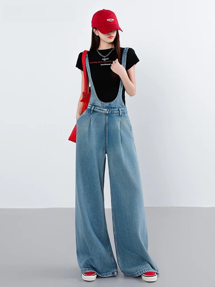 Джинсовый комбинезон La Chapelle с широкими штанинами, женский, повседневный, свободный крой, на бретелях, осенний, модный, синий джинсовый комбинезон свободного кроя
Джинсовый комбинезон La Chapelle с широкими штанинами, женский, повседневный, свободный крой, на бретелях, осенний, модный, синий джинсовый комбинезон свободного кроя