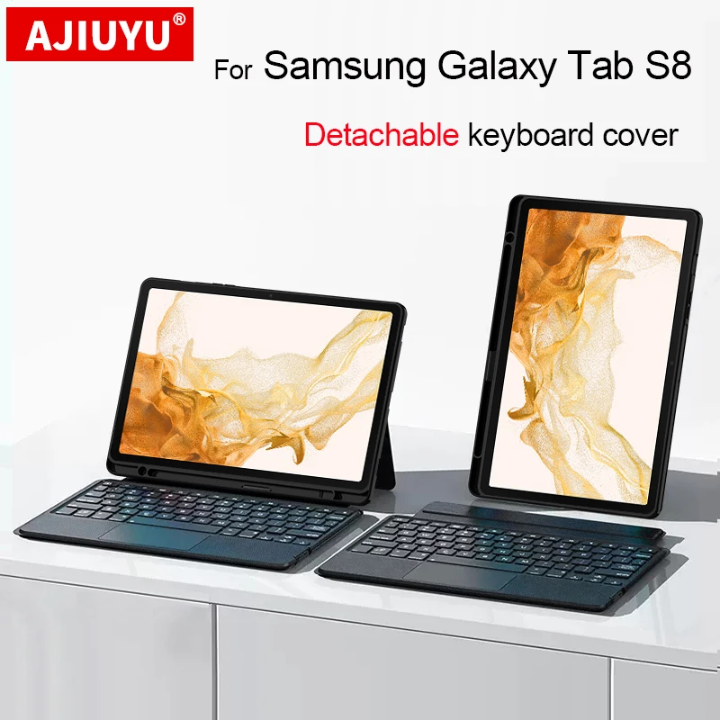 Keyboard Case Russian Spanish Portuguese German For Samsung Galaxy Tab S8 11" SM-X700 SM-X706 Tablet Backlight Separable Cover
Keyboard Case Russian Spanish Portuguese German For Samsung Galaxy Tab S8 11" SM-X700 SM-X706 Tablet Backlight Separable Cover