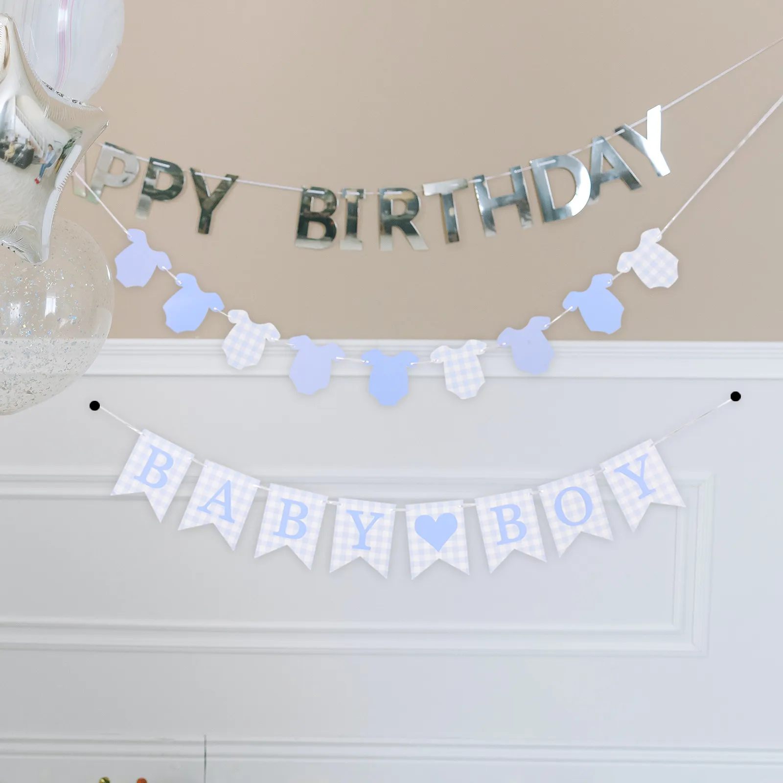 2Pcs Welcome Baby Boy Banner Gingham Baby Shower Decorations Newborn Party Congratulations Banner Infant Birthday Party Bunting
2Pcs Welcome Baby Boy Banner Gingham Baby Shower Decorations Newborn Party Congratulations Banner Infant Birthday Party Bunting