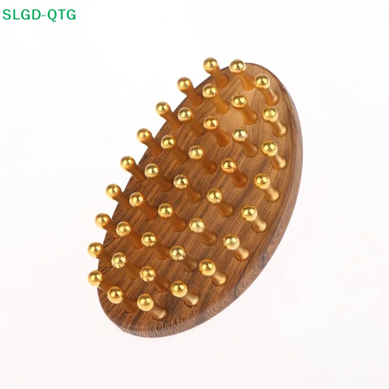 HOT! HOT! 39-Tooth Solid Brass Meridian Brush Wooden Handle Massage Brush Multipurpose Beauty & Body Massage Tool
HOT! HOT! 39-Tooth Solid Brass Meridian Brush Wooden Handle Massage Brush Multipurpose Beauty & Body Massage Tool