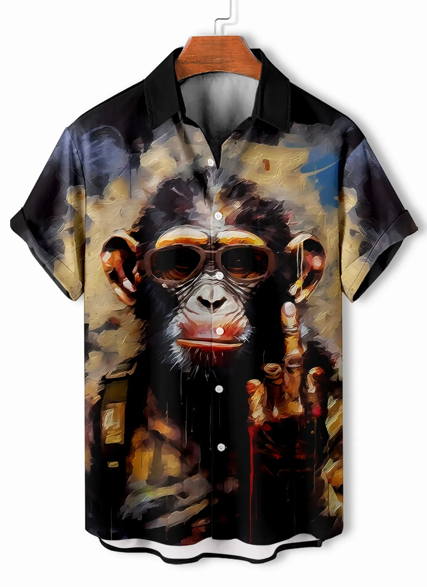 Hawaiian Mens Shirts Fun Monkey pattern 3D Printed Tops Casual Short Sleeve Button Casual Beach Shirt Summer Men's Clothes
Hawaiian Mens Shirts Fun Monkey pattern 3D Printed Tops Casual Short Sleeve Button Casual Beach Shirt Summer Men's Clothes