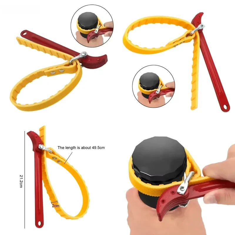 Adjustable Strap Oil Filter Belt Wrench Chain Spanner Puller Cartridge Disassembly Tool for Motorcycle Repair Accessorie
Adjustable Strap Oil Filter Belt Wrench Chain Spanner Puller Cartridge Disassembly Tool for Motorcycle Repair Accessorie
