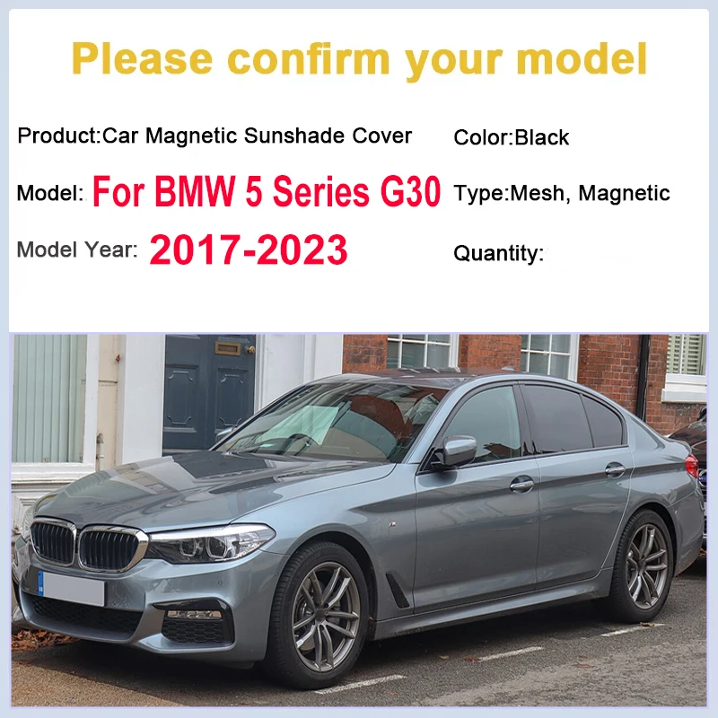 Солнцезащитный козырек для автомобиля BMW 5 серии G30 2019, аксессуары 2017~2024, сетчатая солнцезащитная шторка, теплоизоляция, защита от УФ-излучения, защита конфиденциальности, автозапчасть
Солнцезащитный козырек для автомобиля BMW 5 серии G30 2019, аксессуары 2017~2024, сетчатая солнцезащитная шторка, теплоизоляция, защита от УФ-излучения, защита конфиденциальности, автозапчасть