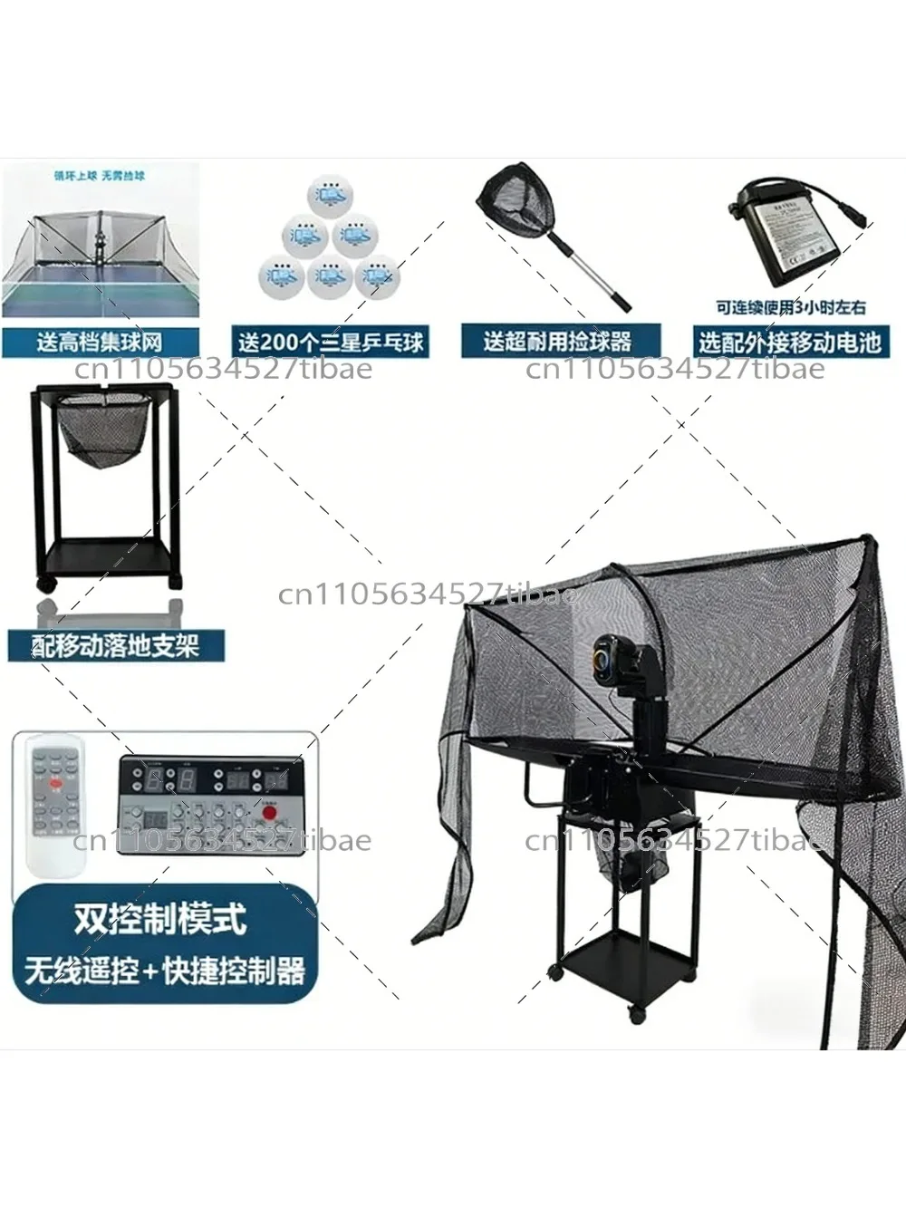 P6pro Table Tennis Machine Home Professional Single Automatic Training Table Tennis Robot