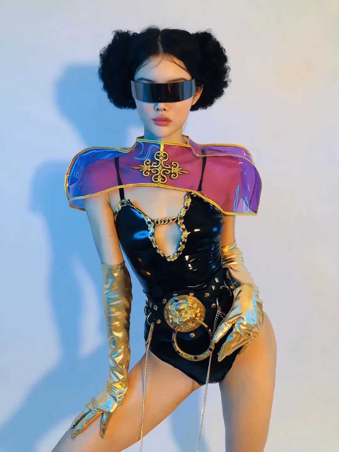 Gogo Dance Outfit Sexy Lowcut Bodysuit Pole Dance Clothing Nightclub Bar Singer Dancer Stage Costume Drag Queen Clothes
Gogo Dance Outfit Sexy Lowcut Bodysuit Pole Dance Clothing Nightclub Bar Singer Dancer Stage Costume Drag Queen Clothes