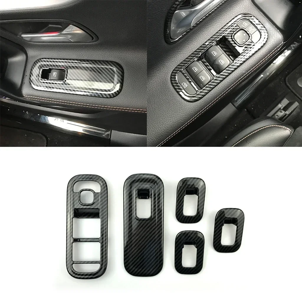 New! 5-piece Car door and window switch cover trim set Fit For Mercedes-Benz CLA-Class A-Class C118 2019-2022 W177 2019-2021
New! 5-piece Car door and window switch cover trim set Fit For Mercedes-Benz CLA-Class A-Class C118 2019-2022 W177 2019-2021