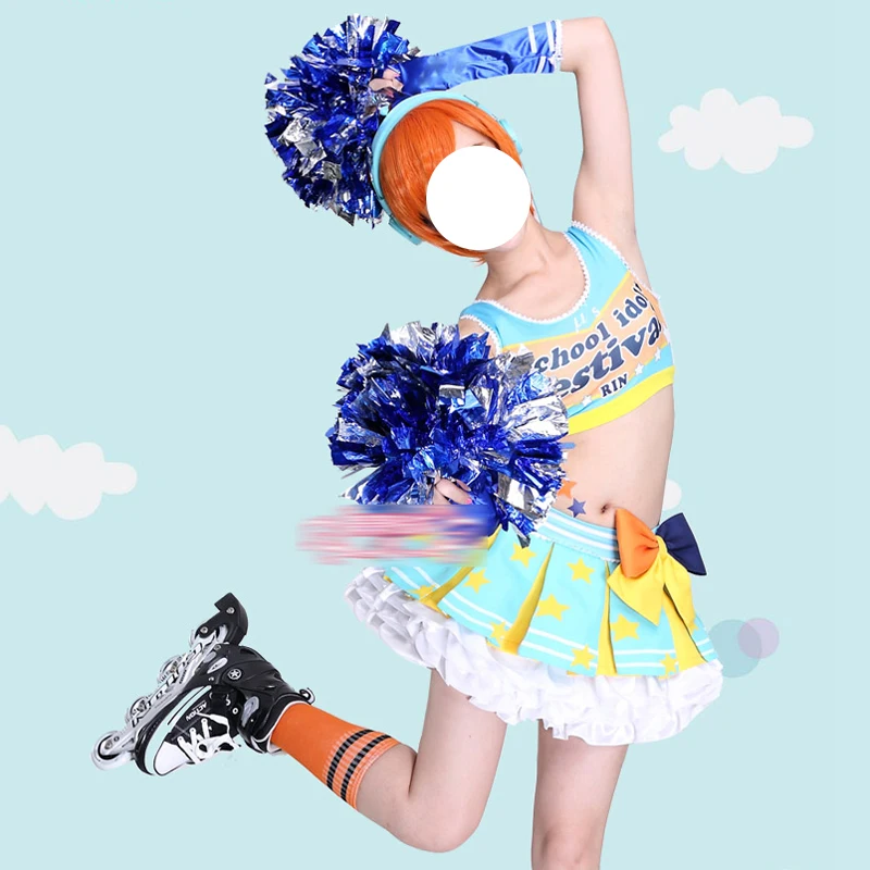 In Stock! Lovelive μ's Cos Hoshizora Rin Cosplay Cheerleader Outfit Costume Party Women Skirt E
In Stock! Lovelive μ's Cos Hoshizora Rin Cosplay Cheerleader Outfit Costume Party Women Skirt E