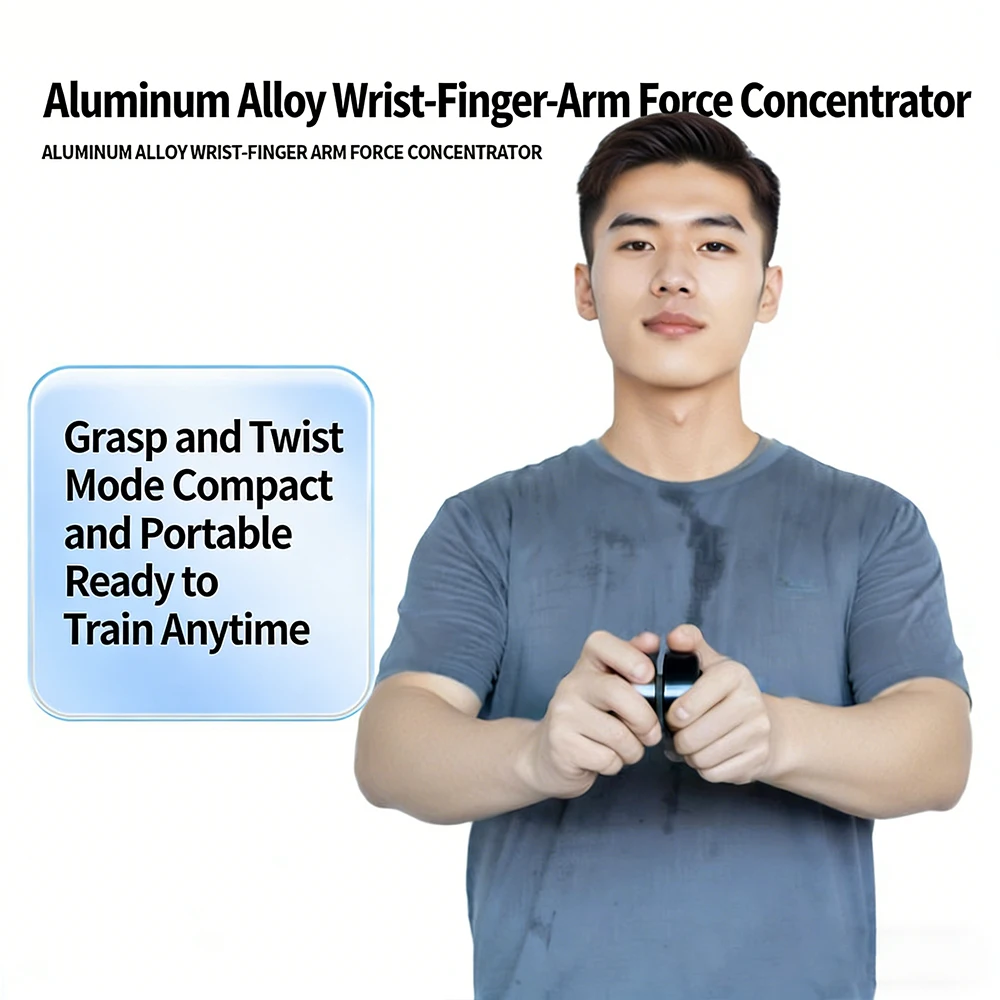 Portable Hand Grip Strengthener Forearm Workout Equipment Rotational Twist Trainer Durable Aluminum Alloy Construction Equipment
Portable Hand Grip Strengthener Forearm Workout Equipment Rotational Twist Trainer Durable Aluminum Alloy Construction Equipment