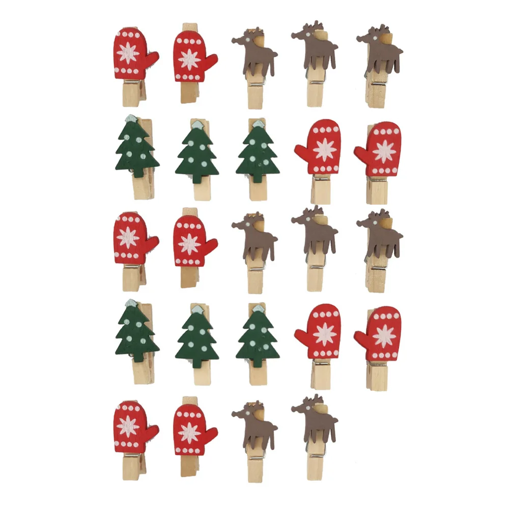 24Pcs Wood Clip Christmas Theme Adorable Decoration Practical Photo Clamp Unique Design Environment Friendly Materials
24Pcs Wood Clip Christmas Theme Adorable Decoration Practical Photo Clamp Unique Design Environment Friendly Materials