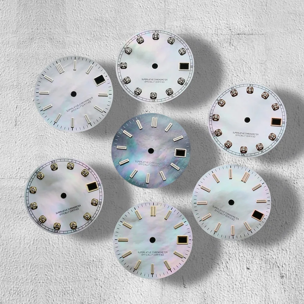 28.5mm S Logo Seashells Dial Suitable for NH35/NH36/7S/4R Movement Green Luminous High-Quality Watch Modification Accessories
28.5mm S Logo Seashells Dial Suitable for NH35/NH36/7S/4R Movement Green Luminous High-Quality Watch Modification Accessories