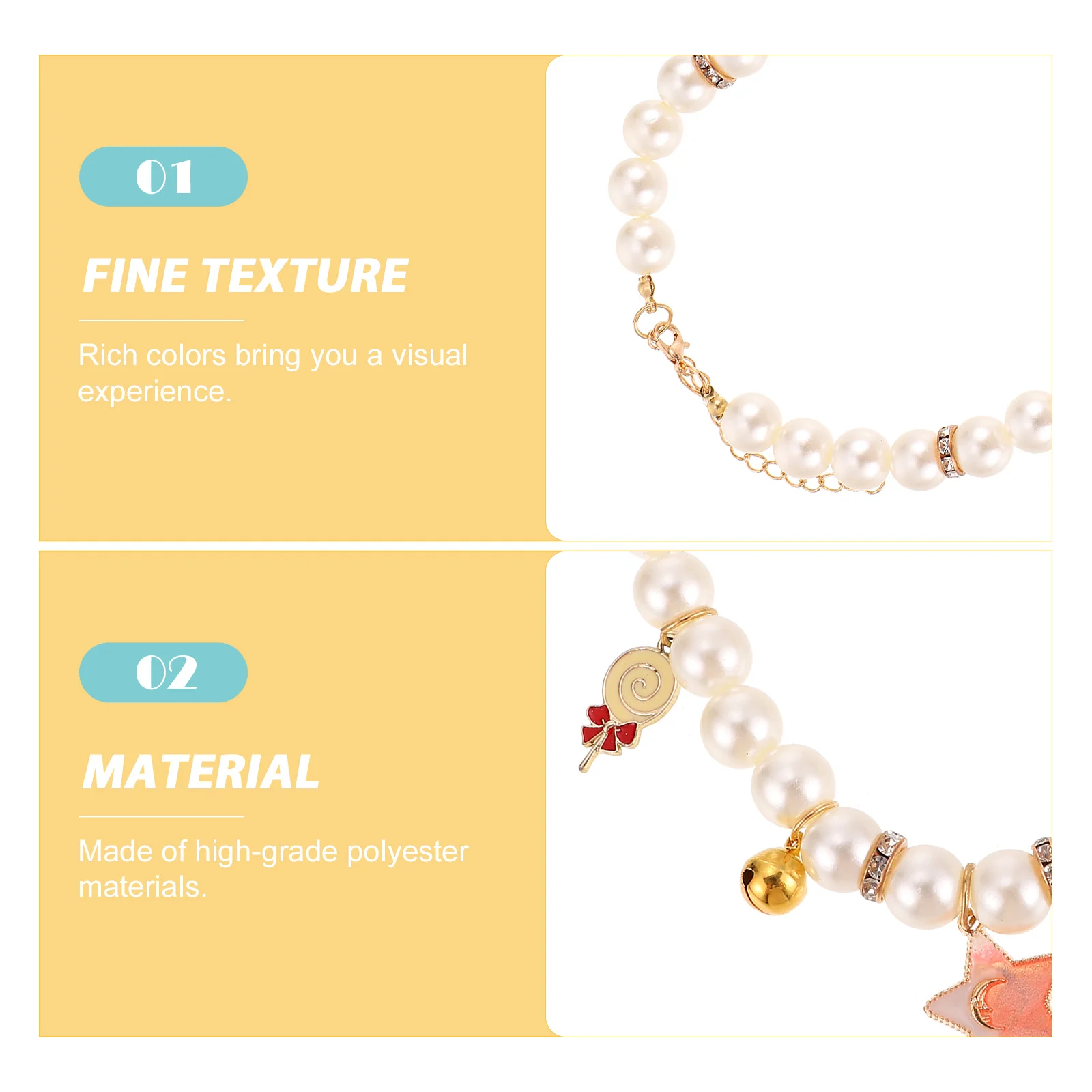 Pearl Necklace Cat Ornament Collar Cute Kitten Collars Cats Adjustable Puppy Accessories Chain
Pearl Necklace Cat Ornament Collar Cute Kitten Collars Cats Adjustable Puppy Accessories Chain