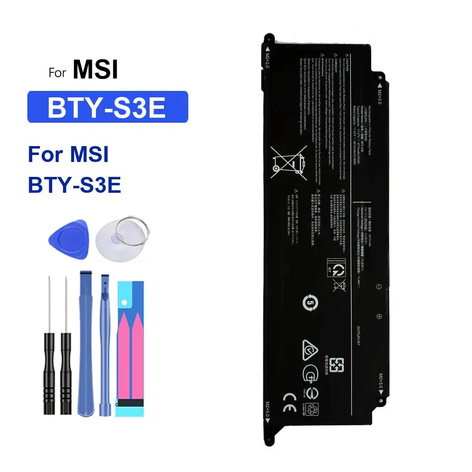 4715mAh For Msi Bty-S3E High Performance Reliable Replacement Laptop Battery
4715mAh For Msi Bty-S3E High Performance Reliable Replacement Laptop Battery