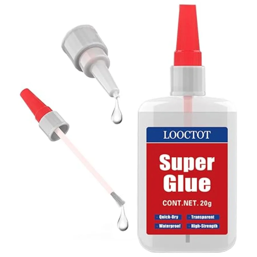 2-in-1 Super Glue with Brush Applicator and Nozzle, 3D Printer Thick for All s and Fast Setting for Projects and Repairs, 3000
2-in-1 Super Glue with Brush Applicator and Nozzle, 3D Printer Thick for All s and Fast Setting for Projects and Repairs, 3000