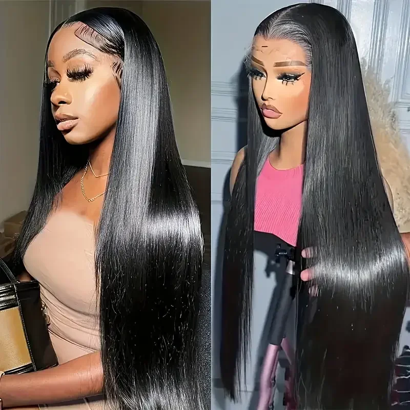 30 40 Inch Straight Transparent 13x4 HD Lace Frontal Human Hair Wig For Black Women Brazilian Glueless Lace Front Wig Pre Pluck
30 40 Inch Straight Transparent 13x4 HD Lace Frontal Human Hair Wig For Black Women Brazilian Glueless Lace Front Wig Pre Pluck