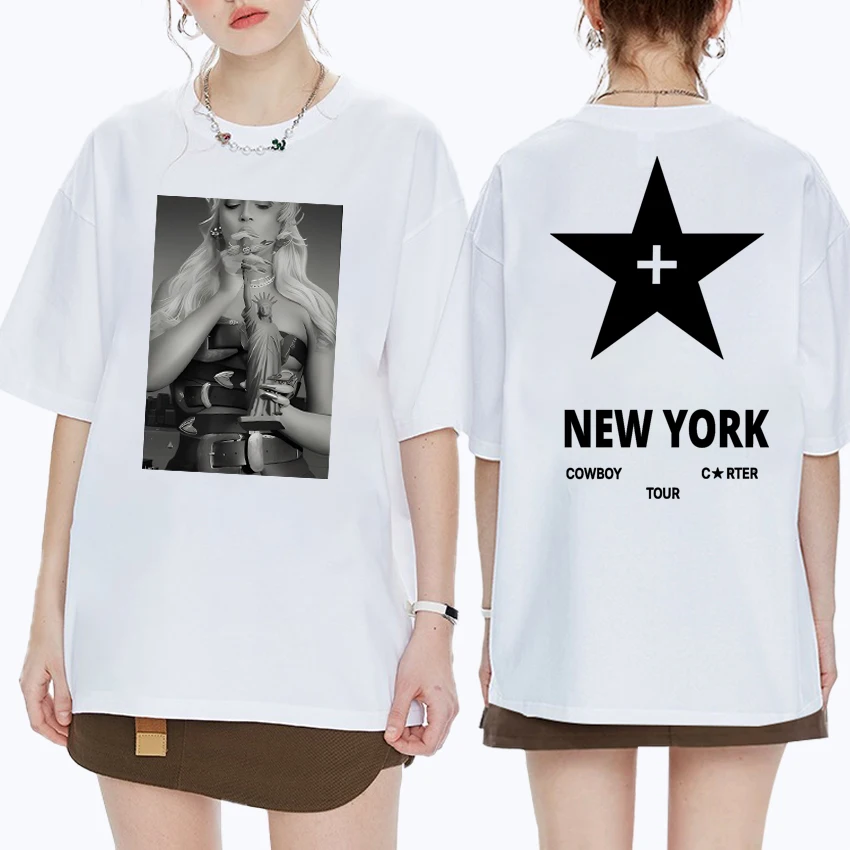 New Beyoncé London Tour 2025 Cowboy Carter Double Sided print T shirt Unisex vintage short sleeve T-shirts Men Women Cotton Tops
New Beyoncé London Tour 2025 Cowboy Carter Double Sided print T shirt Unisex vintage short sleeve T-shirts Men Women Cotton Tops