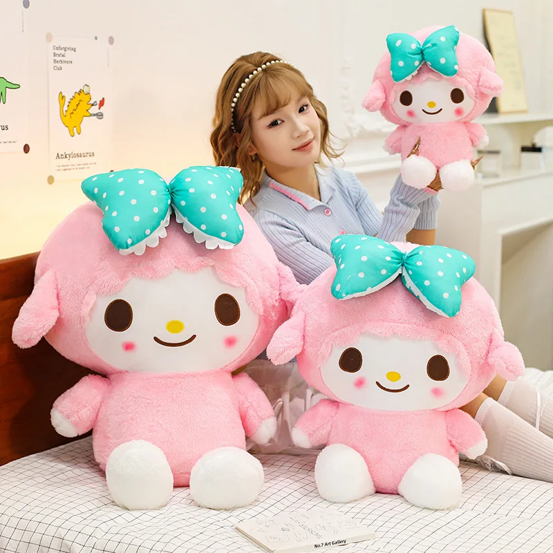 35 см Sanrio, милая мелодия, розовая кукла-ягненок, плюшевая игрушка, тканевая кукла, детский подарок на день рождения для девочек, подушка, украшение комнаты, подарок
35 см Sanrio, милая мелодия, розовая кукла-ягненок, плюшевая игрушка, тканевая кукла, детский подарок на день рождения для девочек, подушка, украшение комнаты, подарок
