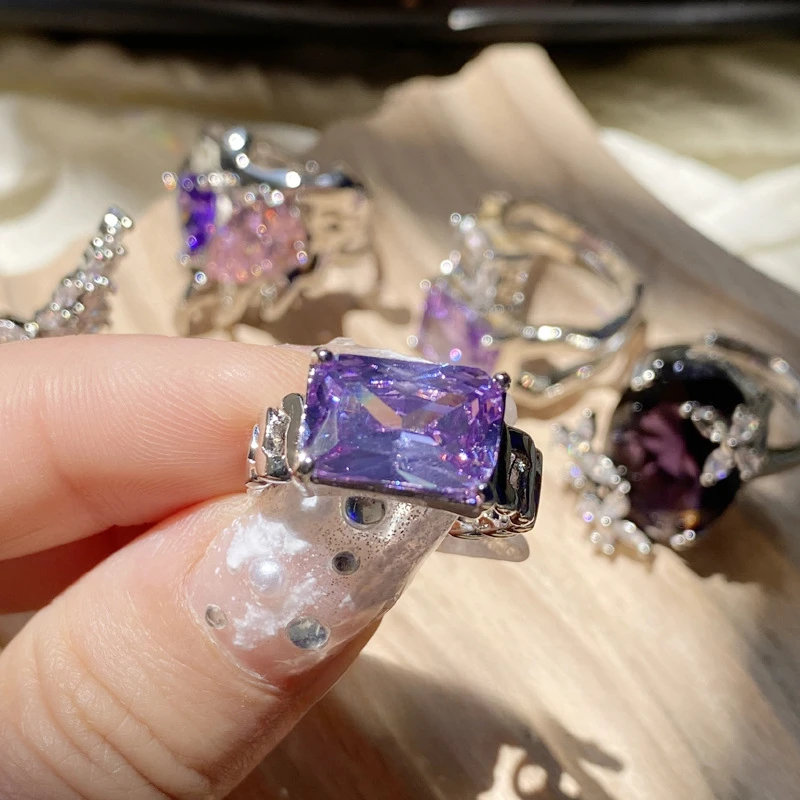 ML-YSS Mossan style Niche Design Sweet Cool Style Spice Girl Index Finger Ring 18K Plated Multi-Cut Aquamarine Ring for Women
ML-YSS Mossan style Niche Design Sweet Cool Style Spice Girl Index Finger Ring 18K Plated Multi-Cut Aquamarine Ring for Women