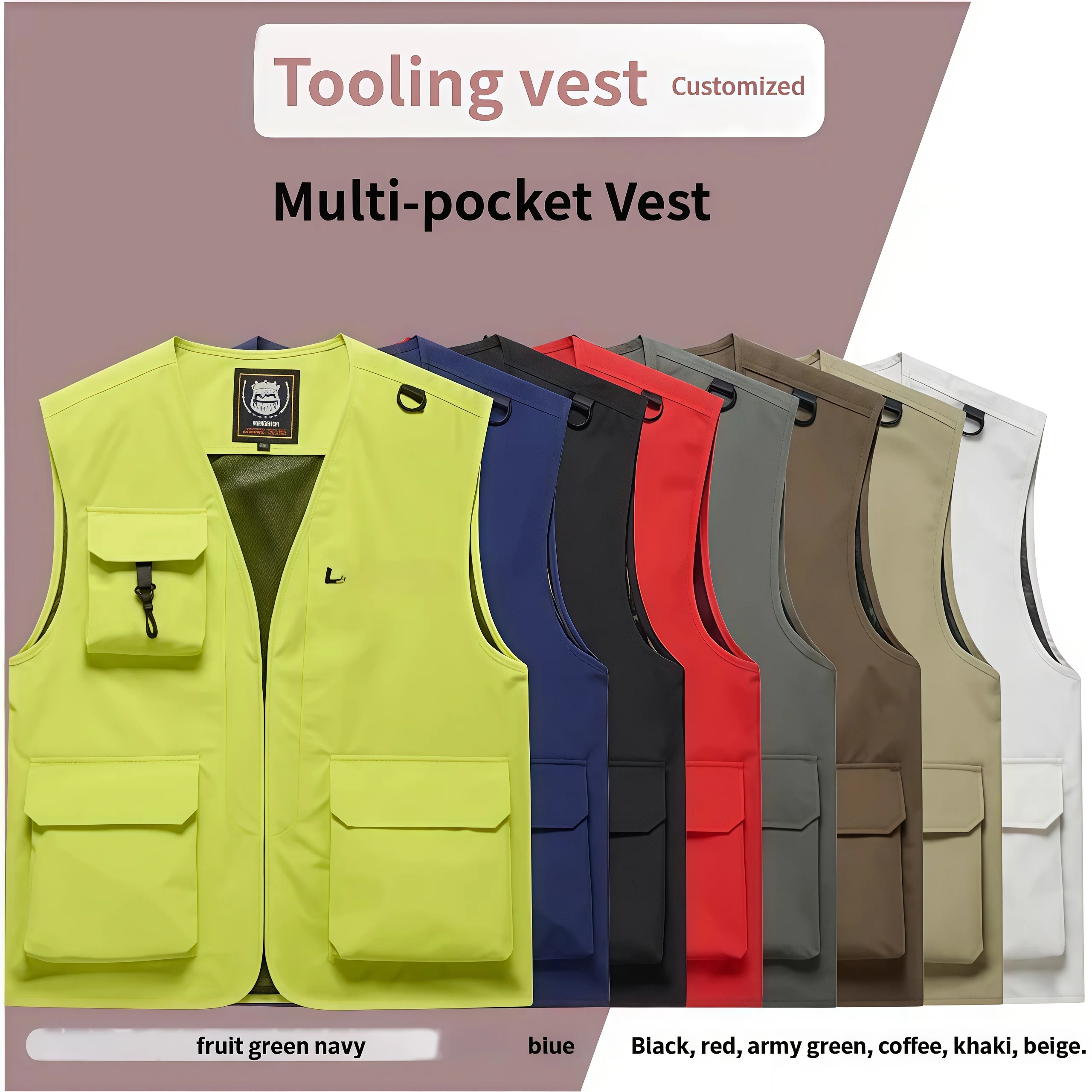 Мужской уличный жилет-карго с несколькими карманами, куртка без рукавов для фотосъемки, дышащий повседневный летний жилет из тонкой сетки
Мужской уличный жилет-карго с несколькими карманами, куртка без рукавов для фотосъемки, дышащий повседневный летний жилет из тонкой сетки