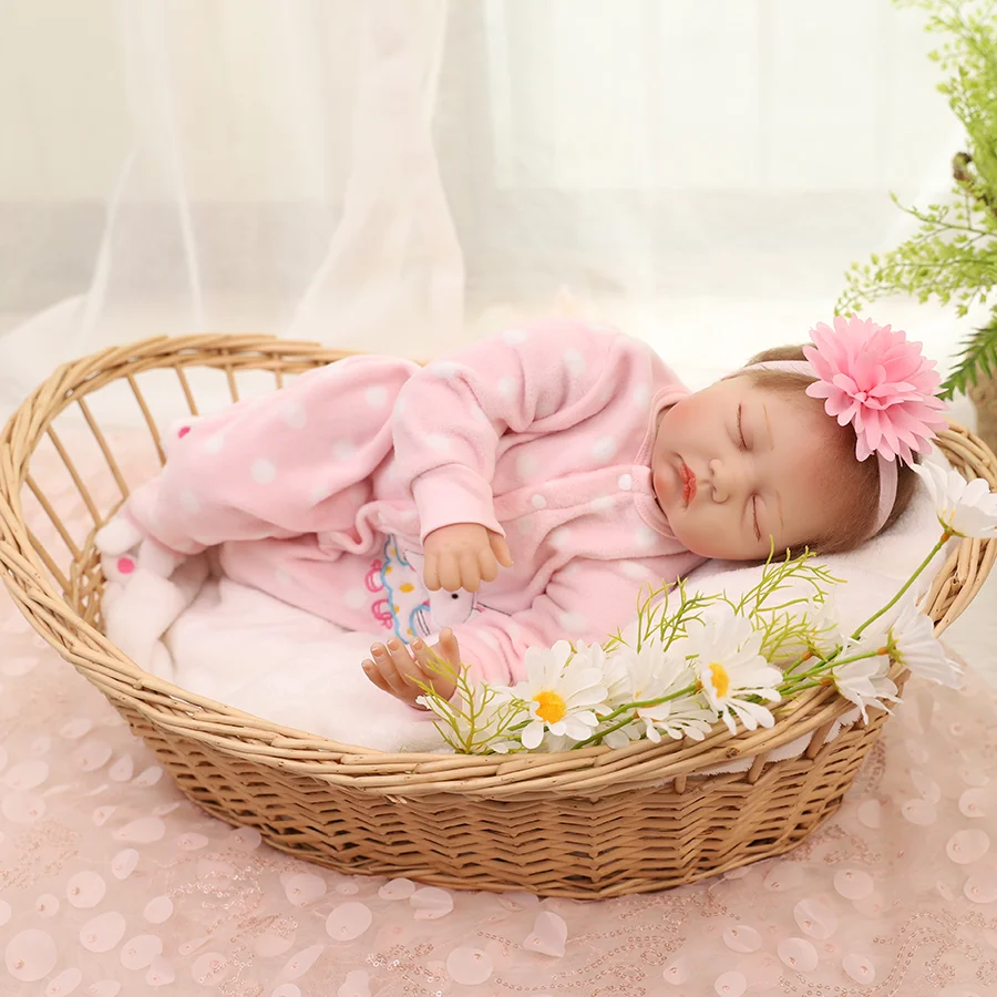 Rebirth Doll -50cm Realistic Newborn Doll Full Body Vinyl Sleep Baby Girl Real Life Baby Doll with Toy Accessories Gift Set, Suitable for Children Over 3 Years Old
Rebirth Doll -50cm Realistic Newborn Doll Full Body Vinyl Sleep Baby Girl Real Life Baby Doll with Toy Accessories Gift Set, Suitable for Children Over 3 Years Old