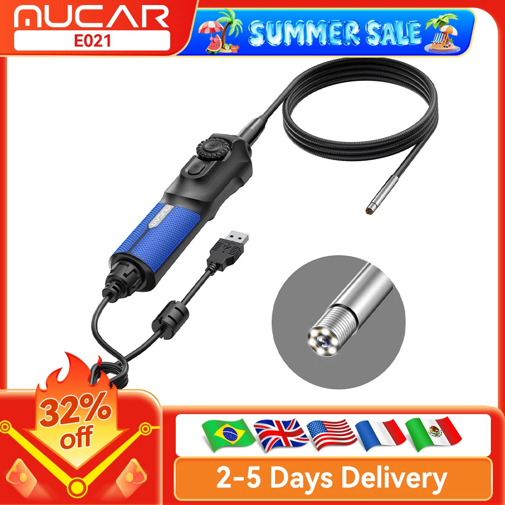 MUCAR E021 Video Scope USB Video Camera, Inspection Endoscope for THINKSCAN 689BT, THINKTOOL Mini, MUCAR 892BT, MUCAR VO7S/VO8
MUCAR E021 Video Scope USB Video Camera, Inspection Endoscope for THINKSCAN 689BT, THINKTOOL Mini, MUCAR 892BT, MUCAR VO7S/VO8
