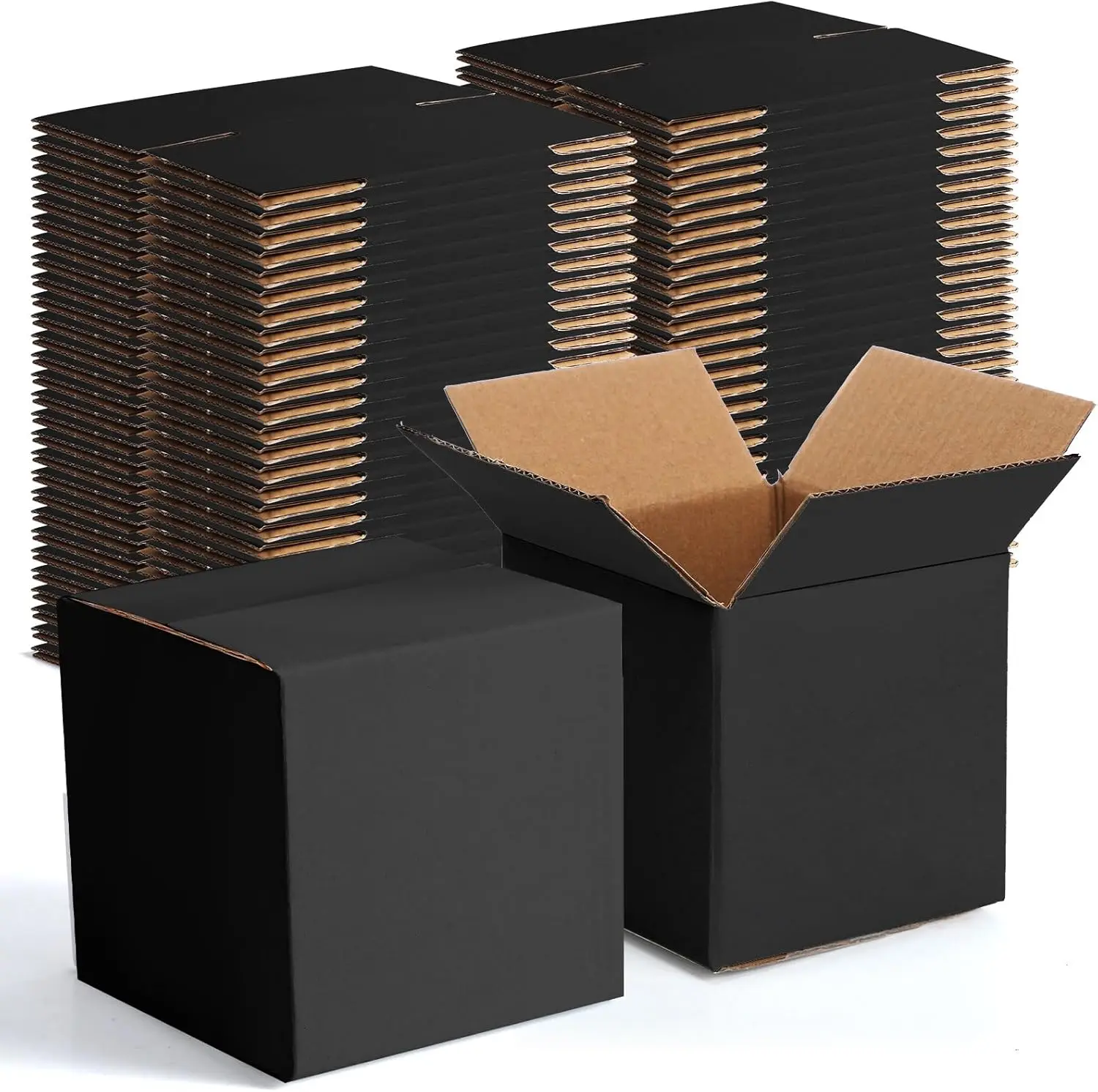 72 Pcs Corrugated Cardboard Shipping Boxes for Packaging Mailing Moving Small Business Storage Crafts Gifts (4x4x4 Inch, Black)
72 Pcs Corrugated Cardboard Shipping Boxes for Packaging Mailing Moving Small Business Storage Crafts Gifts (4x4x4 Inch, Black)