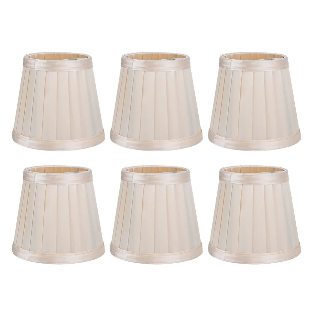 6PCS Decorative Fabric Small Replacement Lamp Covers Barrel Shape Clip On Chandelier Lampshade Pleated Lamp Shade Hotel Decor
6PCS Decorative Fabric Small Replacement Lamp Covers Barrel Shape Clip On Chandelier Lampshade Pleated Lamp Shade Hotel Decor