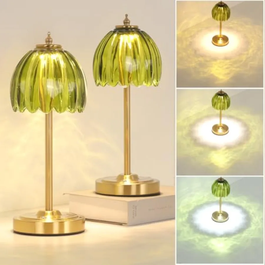 Set of 2 Tulip Table Lamp with 5000mAh Battery and Touch Control, Cordless Table Lamp with 3 Colors, Dimmable Rechargeable Tabl
Set of 2 Tulip Table Lamp with 5000mAh Battery and Touch Control, Cordless Table Lamp with 3 Colors, Dimmable Rechargeable Tabl