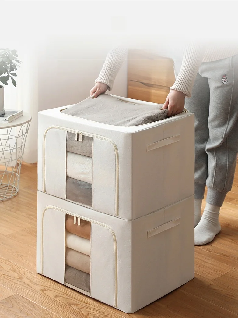 High-Quali Eco-Friendly Steel Frame Canvas Bination Box Wardrobe Clothes Quilt Organizer Storage Box with Zipper Visual Window
High-Quali Eco-Friendly Steel Frame Canvas Bination Box Wardrobe Clothes Quilt Organizer Storage Box with Zipper Visual Window