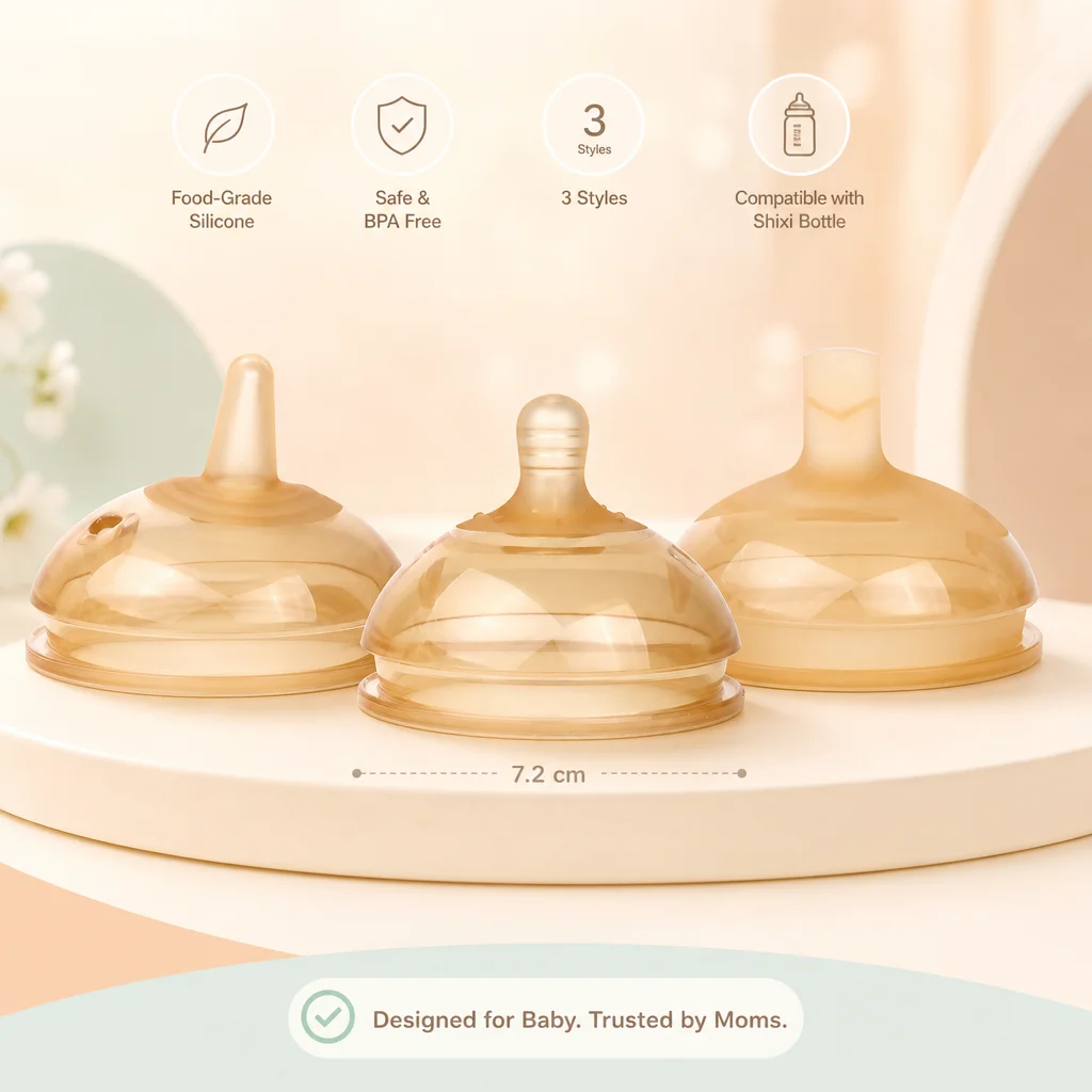 Silicone Nano Baby Bottle Feeding Bottles with Handle for Baby Weaning Anti-Choking Nipple Bottle for Baby 0-9 Month
Silicone Nano Baby Bottle Feeding Bottles with Handle for Baby Weaning Anti-Choking Nipple Bottle for Baby 0-9 Month
