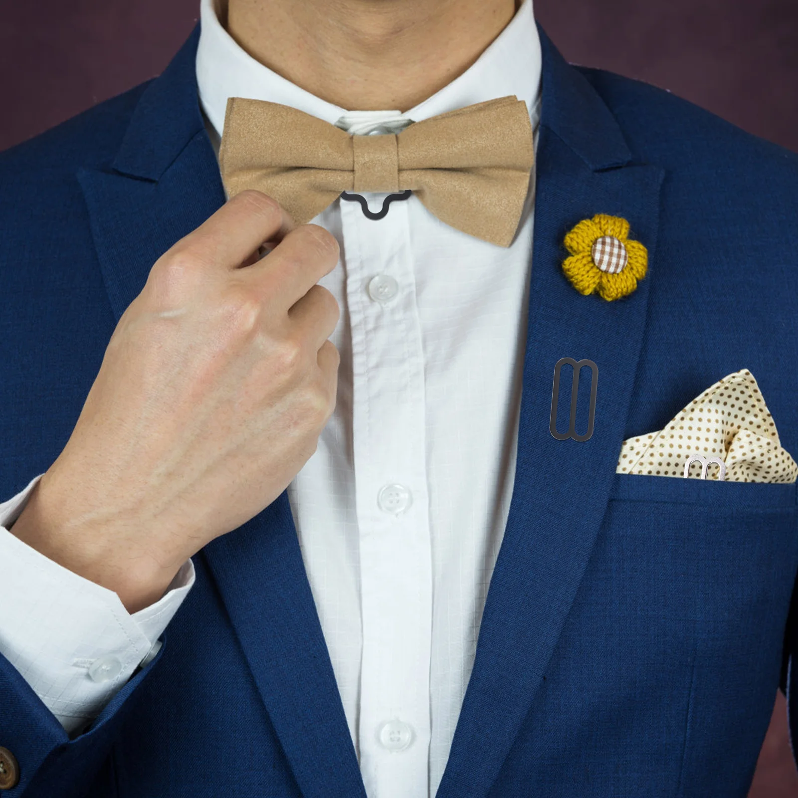 50Sets Bow Tie Clips Iron Hook Fasteners Adjustable Necktie Buckles for DIY Clothing Accessories and Tie Strap Fasteners 
50Sets Bow Tie Clips Iron Hook Fasteners Adjustable Necktie Buckles for DIY Clothing Accessories and Tie Strap Fasteners