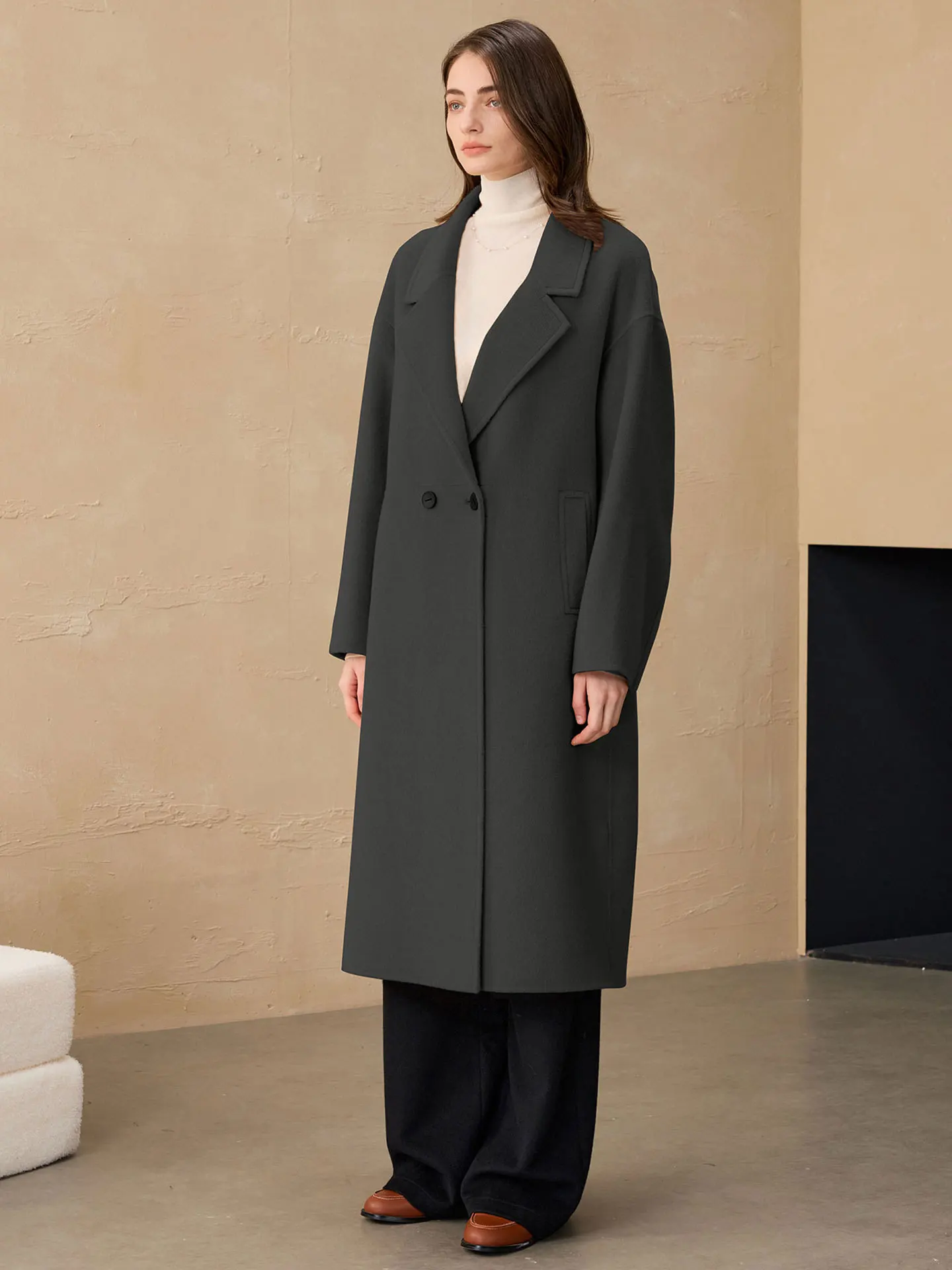 Allingentle Women's Blazer Woolen 2-Button Long Jacket Street Coat Suit Blazer for Daily Outfits Customize
Allingentle Women's Blazer Woolen 2-Button Long Jacket Street Coat Suit Blazer for Daily Outfits Customize