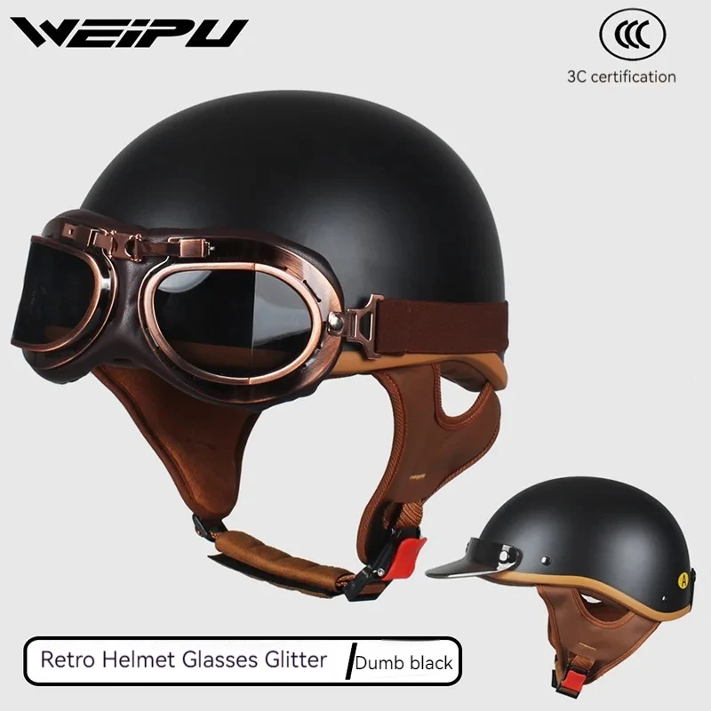 Motorcycle helmet 3C certification men's and women's summer retro half helmet men's and women's helmets gift gifts
Motorcycle helmet 3C certification men's and women's summer retro half helmet men's and women's helmets gift gifts