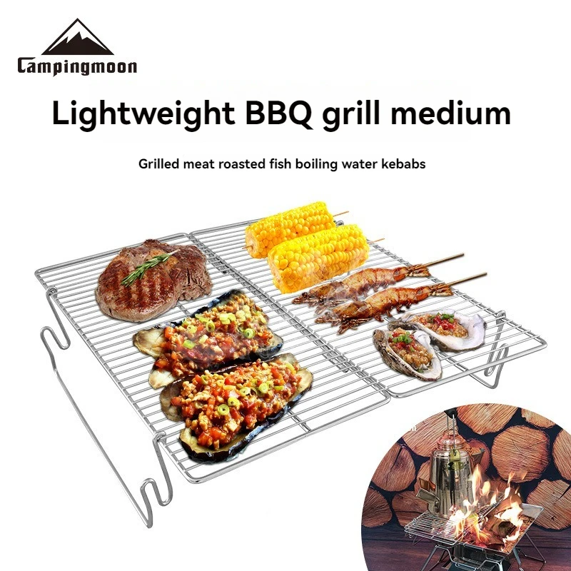 CAMPINGMOON MT-2-W Medium BBQ Grill Outdoor BBQ Camping Picnic Utensils Stainless Steel Folding Lightweight Grill Net
CAMPINGMOON MT-2-W Medium BBQ Grill Outdoor BBQ Camping Picnic Utensils Stainless Steel Folding Lightweight Grill Net