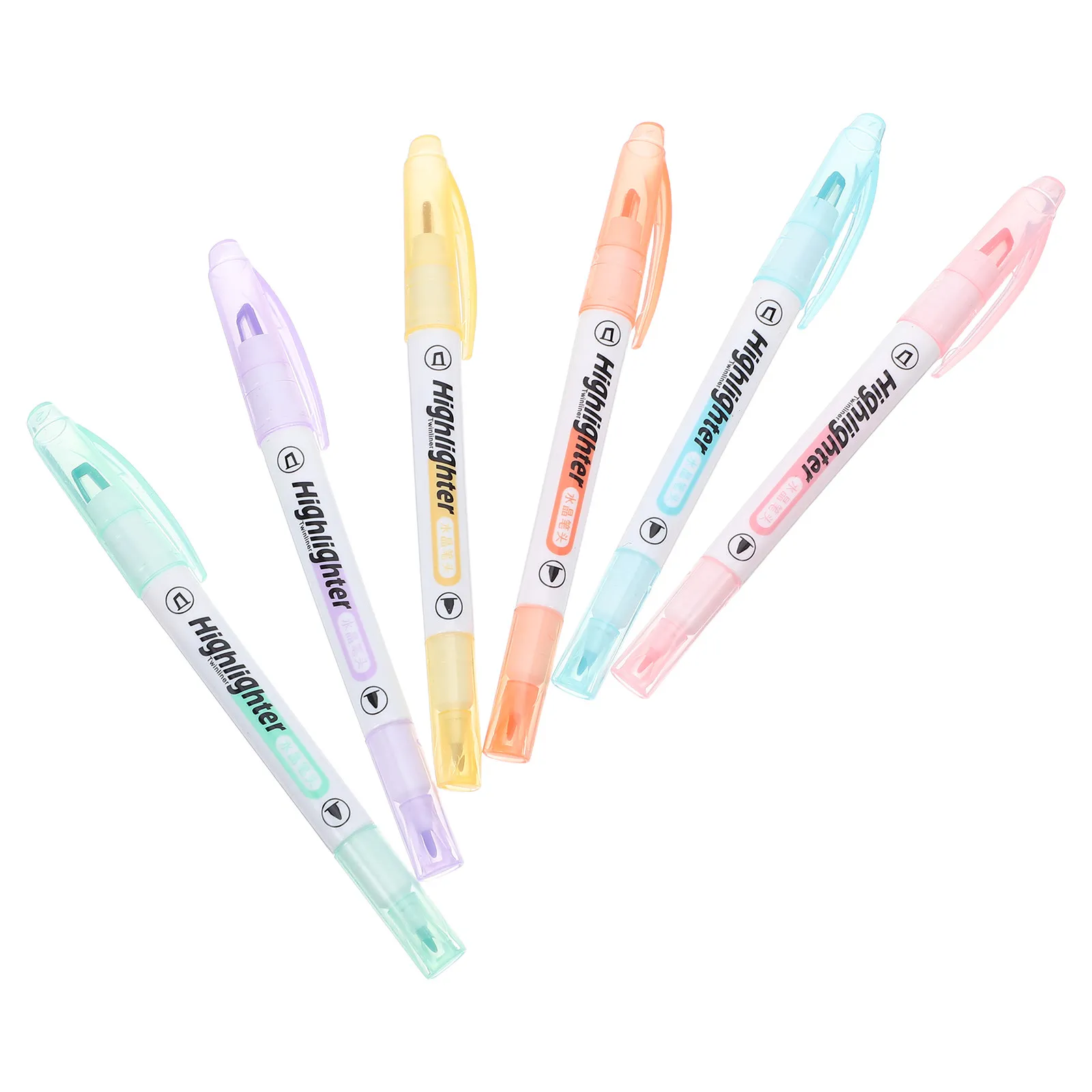 6Pcs Clear View Highlighters Double Ended Dual Tip Chisel Fine Marker Pens for Writing Underlining Students School Supplies
6Pcs Clear View Highlighters Double Ended Dual Tip Chisel Fine Marker Pens for Writing Underlining Students School Supplies