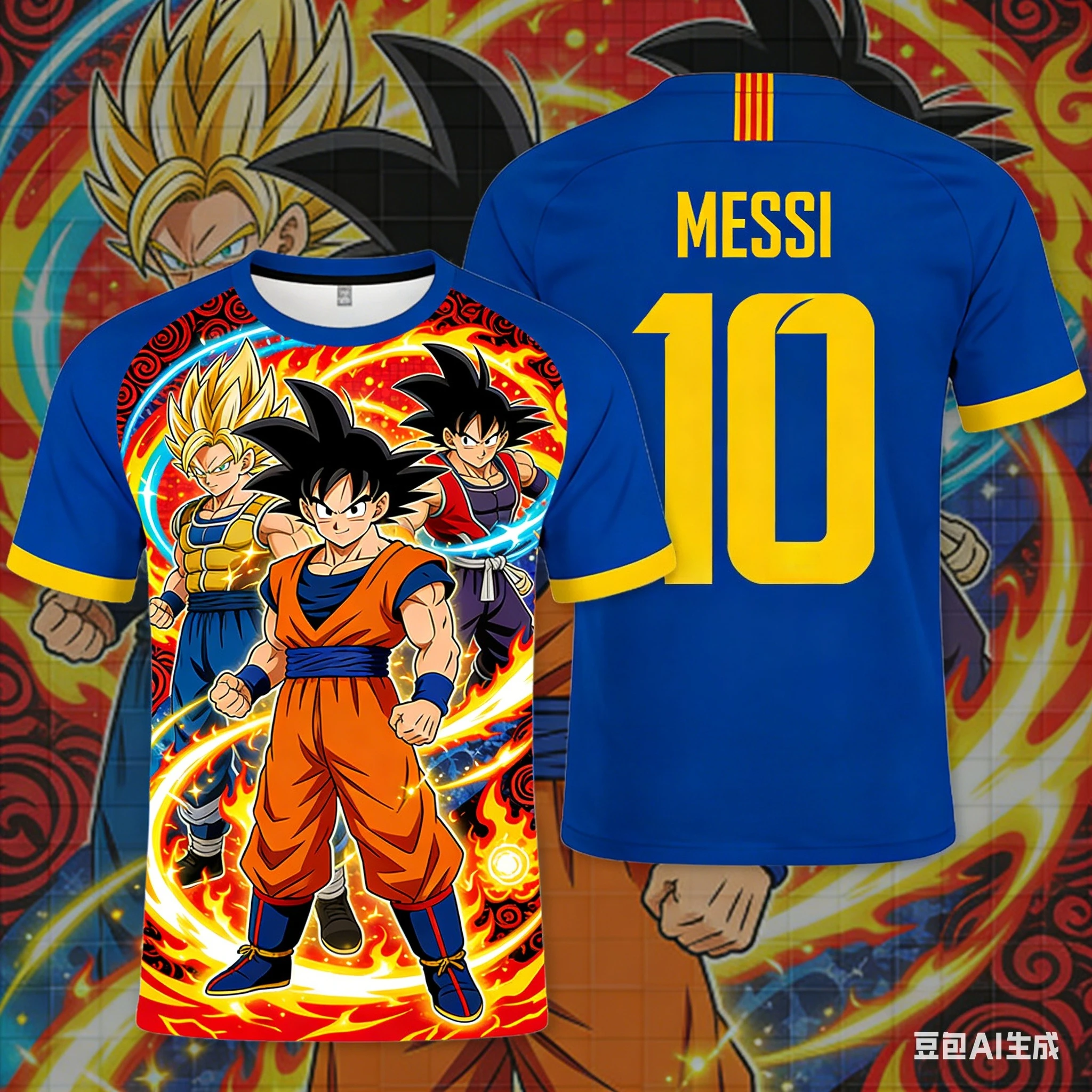 Dragon Ball × Football Star Collaboration Number Print T-Shirt Unisex High Street Trend Loose Casual Short Sleeve
Dragon Ball × Football Star Collaboration Number Print T-Shirt Unisex High Street Trend Loose Casual Short Sleeve